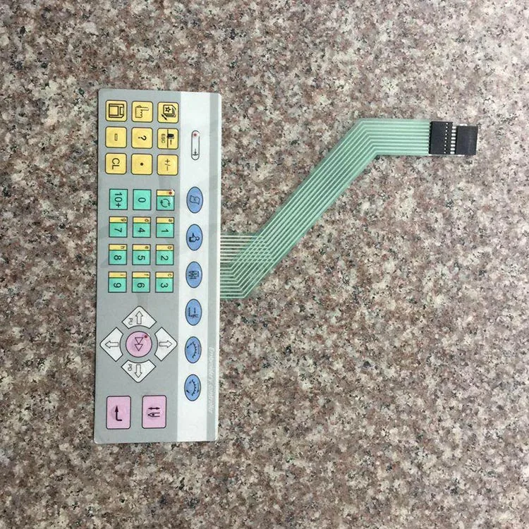 Computer Embroidery Machine Operating Head Key Film  Key Board