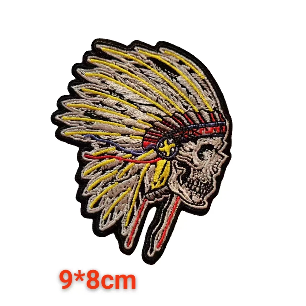 3pcs/Lot Indian Riders Biker Embroidery Iron On Patches for Jacket Sew on Clothing Supplies Stickers Hook and Loop Motor Badge