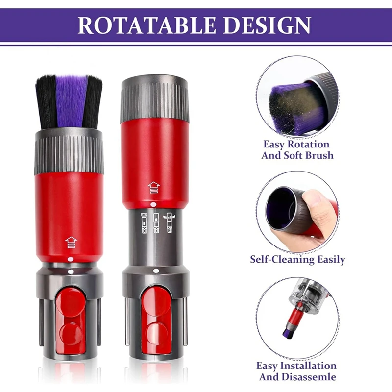 スクラッチフリーダストブラシ,予備アクセサリ,dyson v7,v8,v10,v11,v15