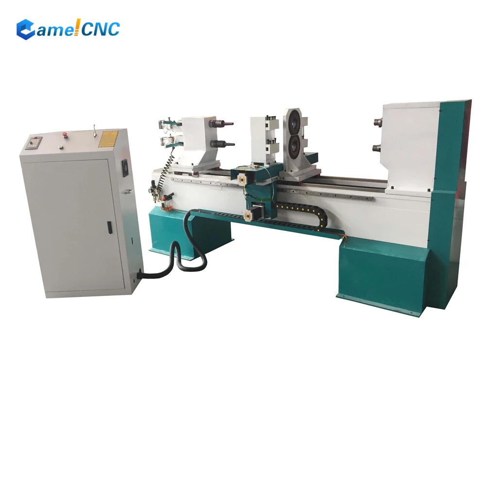 China Manufacture 1520Cnc Wood Lathe Baseball Bats Wooden Handle Stair Armrest Turning Cnc Machine