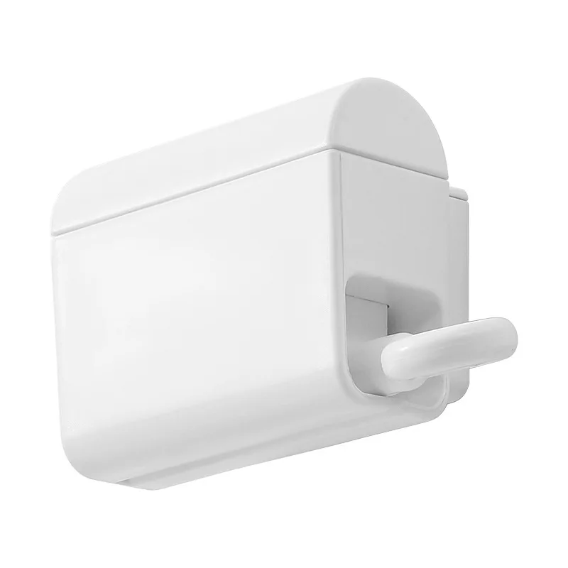 Self-Adhesive Toothpaste Squeezer Wall-Mounted Dispenser Holder & Toothbrush Organizer Waterproof Bathroom Accessory