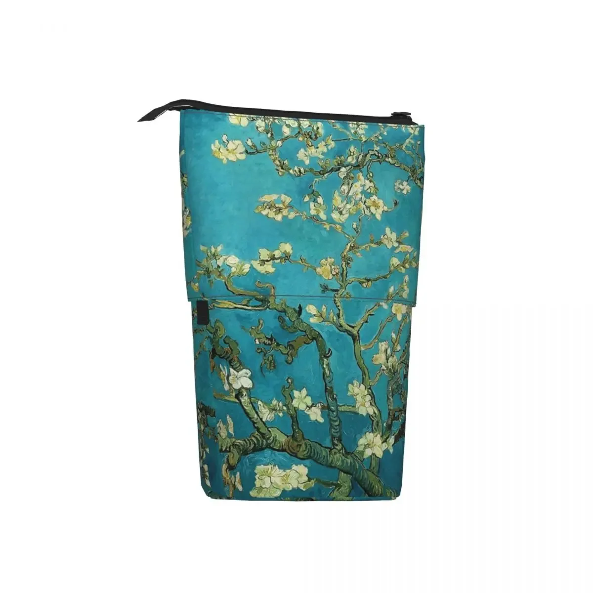 Vincent Van Gogh Blossoming Almond Tree Reversible Pencil Case Pencil Pouch Storage Pencil Bag for Studen School