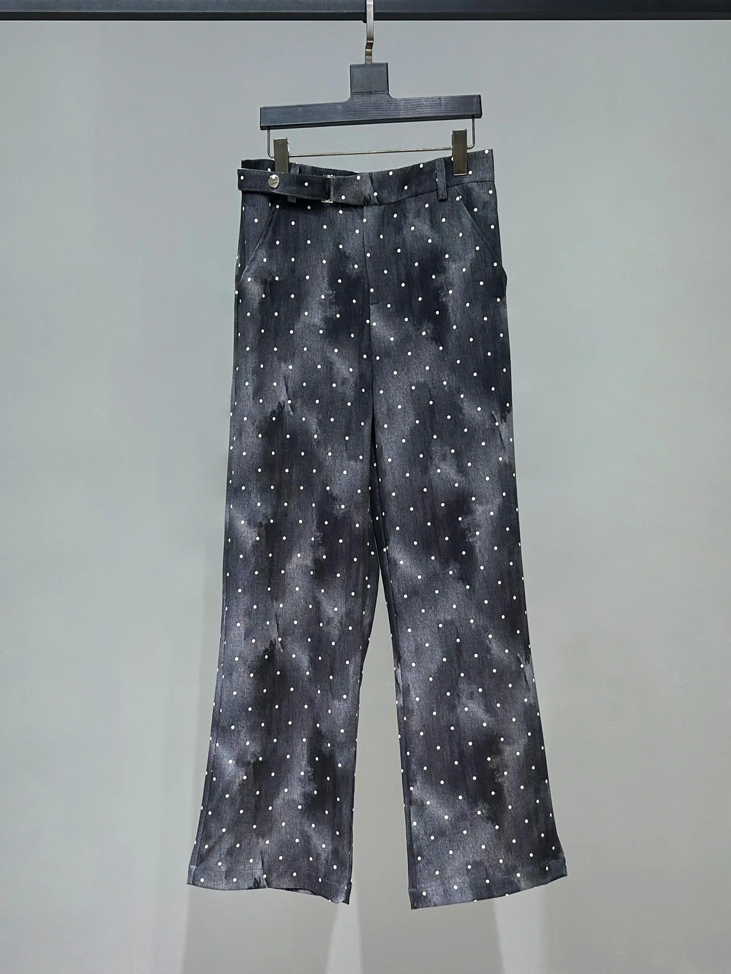 

Original Polka Dot Men's Straight Leg Suit Pants Faionable Casual Long Trousers Autumn New Arrival Youth Sle Cool Wind