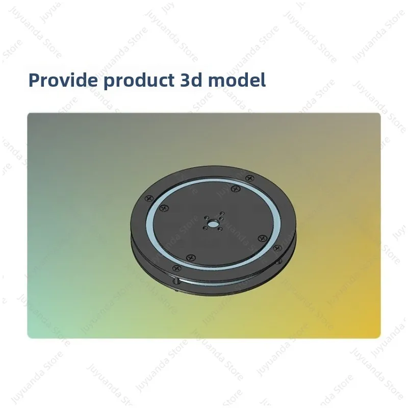 Full Metal Bracket for 2D Electric Pan Tilt, 360 Degree Flat Horizontal Rotating Turntable with Bearing, Factory Direct Sale