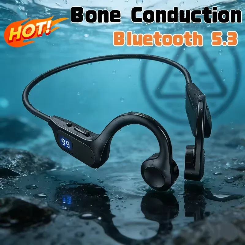 Wireless Earphone Bone Conduction Sport Swimming Bluetooth C