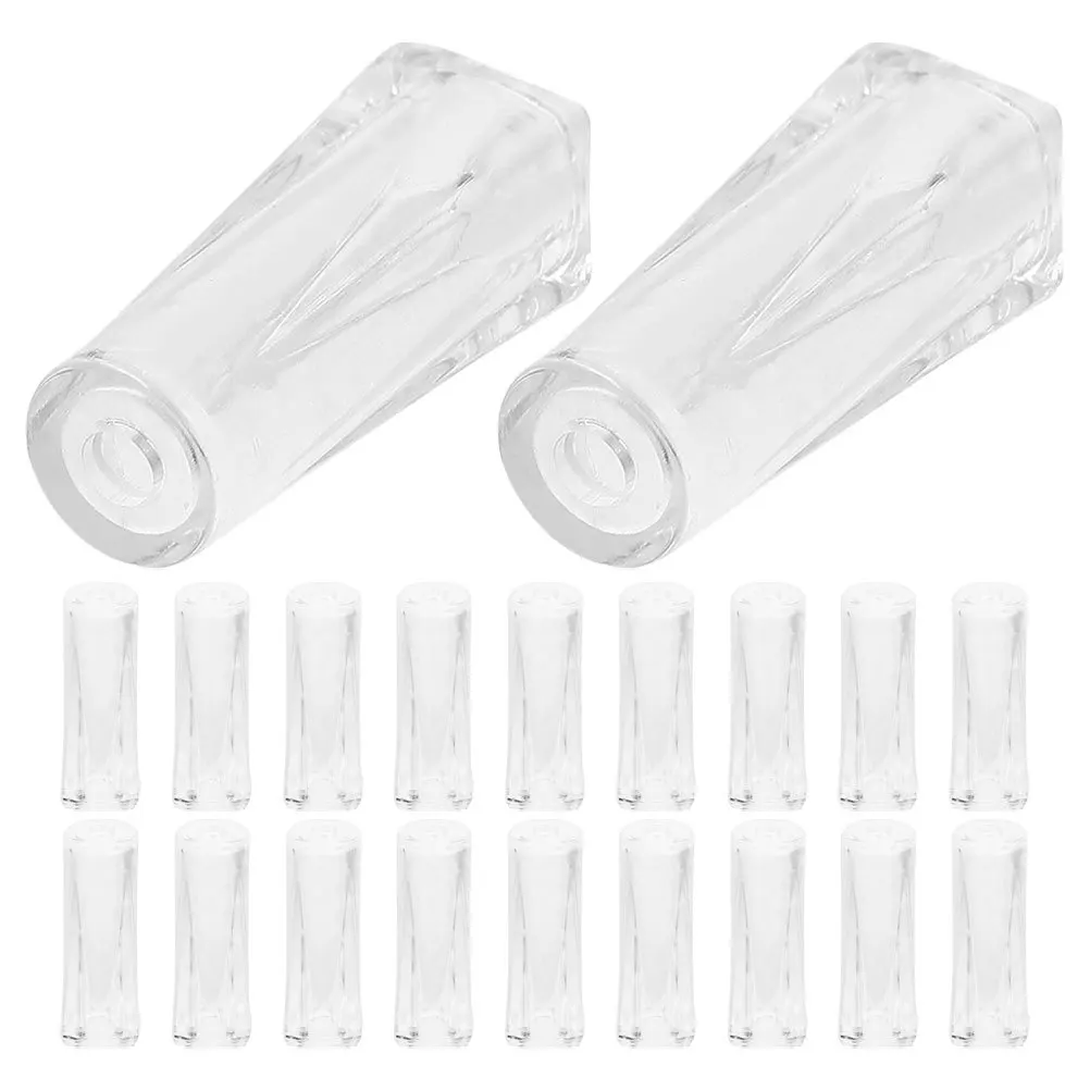 

20Pcs Clear Shutter Handles Reusable Long Lasting Perfect Match for All Blinds Simple Wand End Grip Replacement