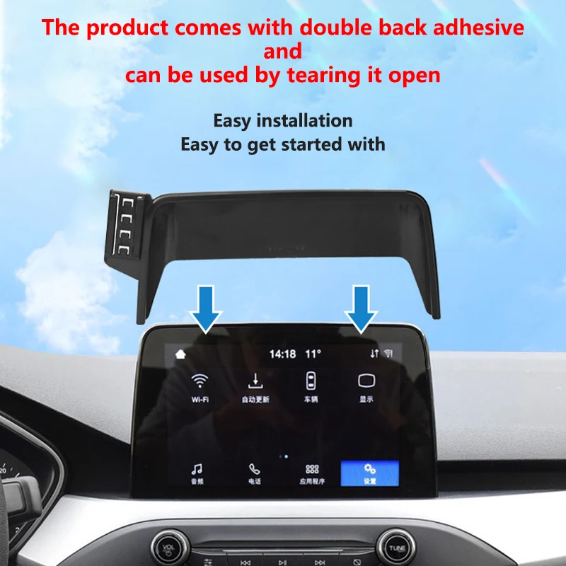 For Ford Puma ST Titanium ST-Line X 2019~2022 Car Phone Holder  Screen Fixed Navigation Bracket Car Mount Accessories