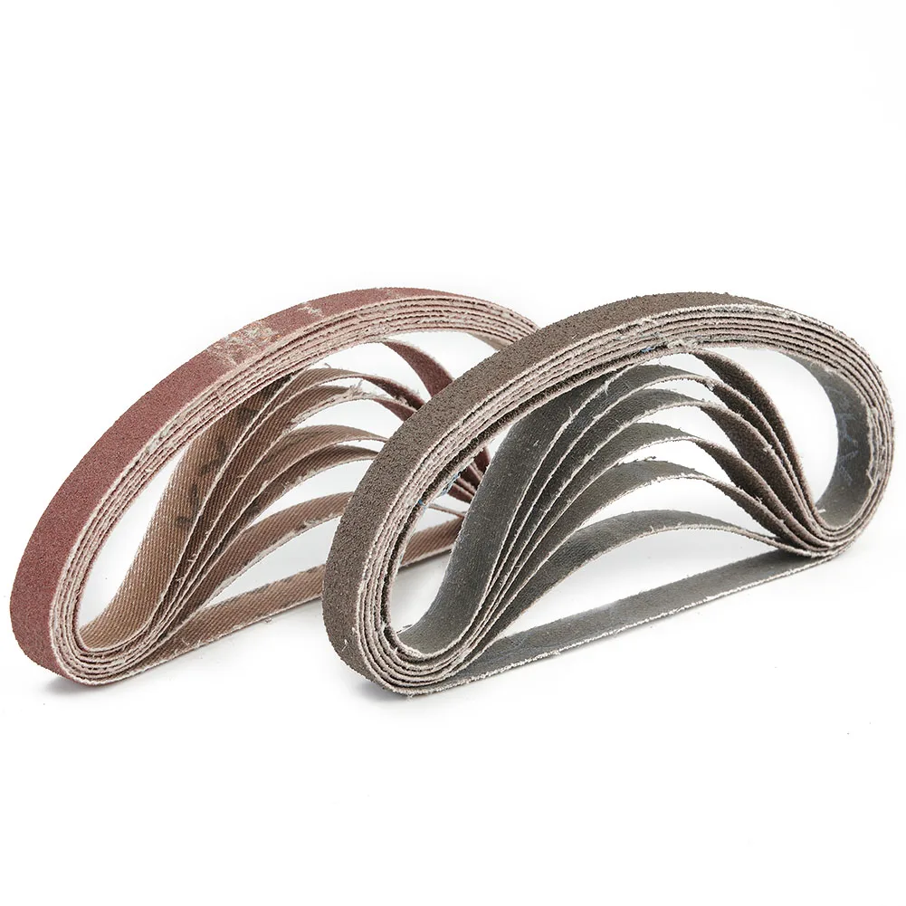 

Abrasive Belt Set of Fifty Perfectly Sized (330 x 10mm) for All DIY and Professional Applications on Wood and Paint Finishes
