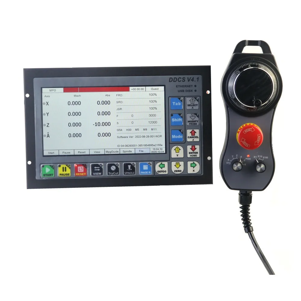 Ddcs V4.1 4-axis Cnc Controller G-code Control System For Cnc Wood Milling Machine Cnc Machining Support Handwheel Mpg