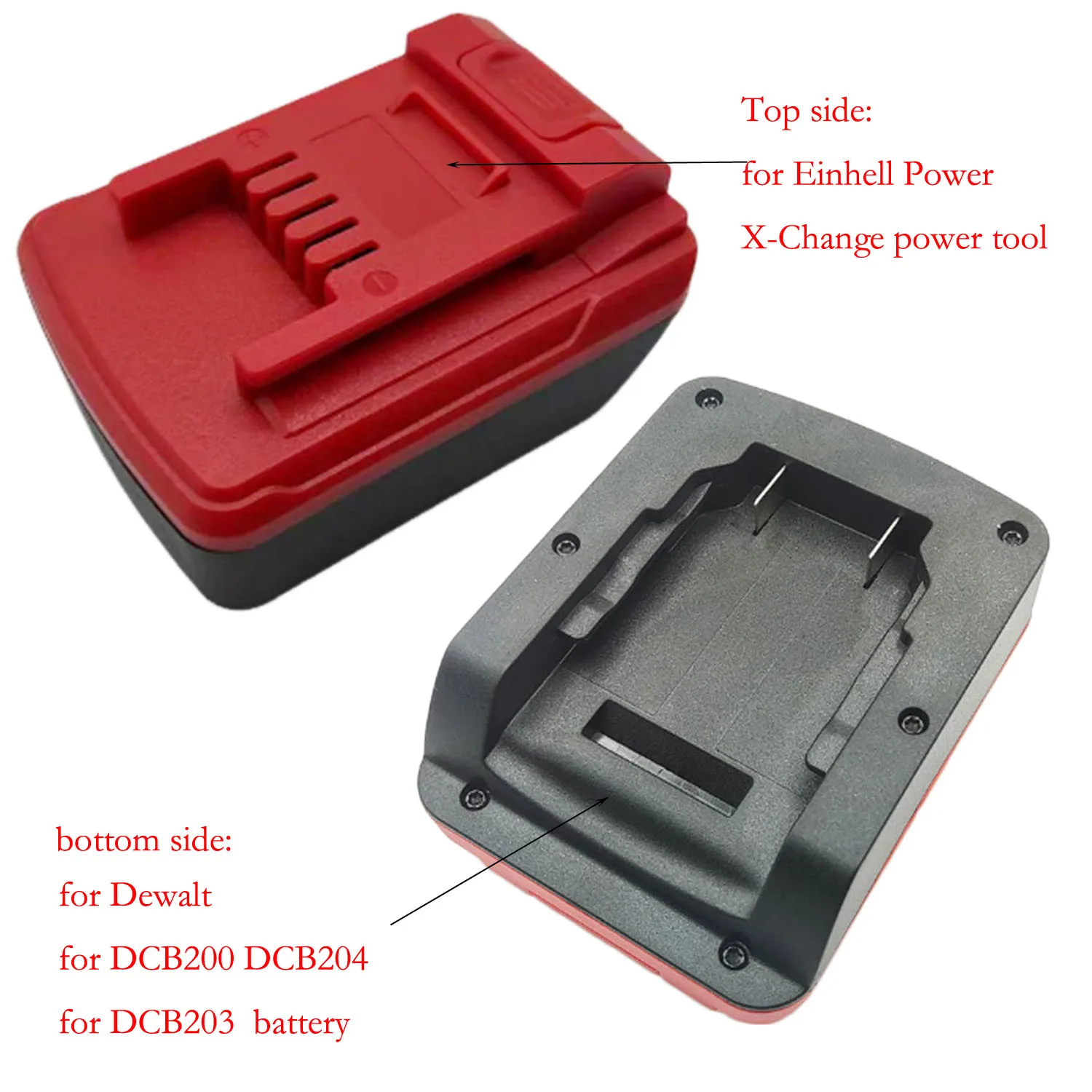 

Battery adapter for Dewalt DCB200 DCB201 DCB203 lithium ion to Power X Change 18V power tool converter with anti slip secure fit