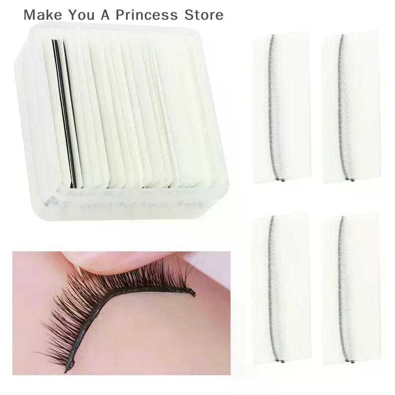 【HB】 Striscia di ricambio autoadesiva per ciglia finte con scatola Strumenti per trucco riutilizzabili e impermeabili dall'aspetto naturale e di lunga durata