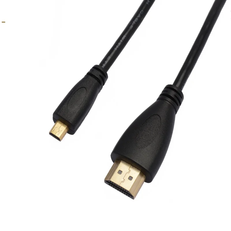 Micro HDMI-Compatible to HDMI Cable HDMI-compatible To Micro Audio Video Cable V1.4 1080p 1440p for HDTV PS3 XBOX 3D DVD cable