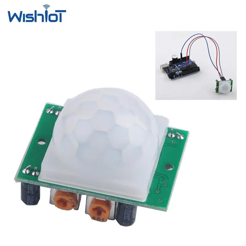 10pcs HC-SR501 PIR Motion Sensor Module Adjustable IR Pyroelectric Infrared Detector for Arduino Raspberry Pi DIY Security Alarm