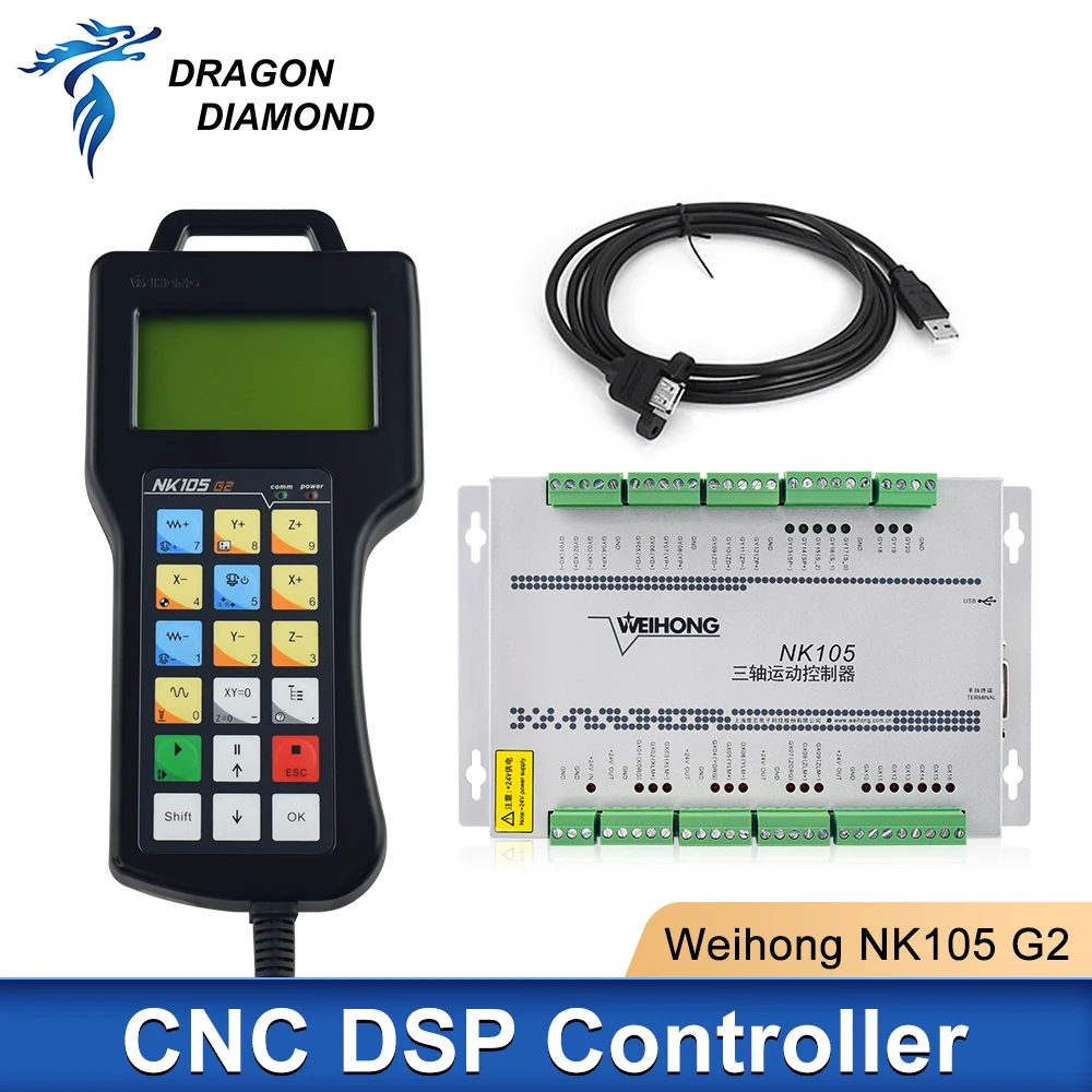 

WEIHONG 3 axis Controller NK105 G2 Cutter Plasma Cutting Machine Controller DSP Controller Milling CNC Engraving Machine