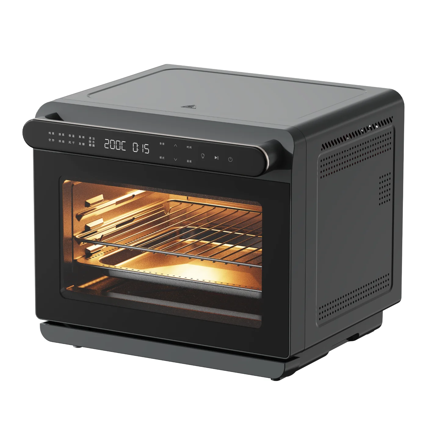 Easy Clean Electric Pizza Maker Toaster Bread 24L Touch Steam Digital Microwave Baking Oven With Air Fryers