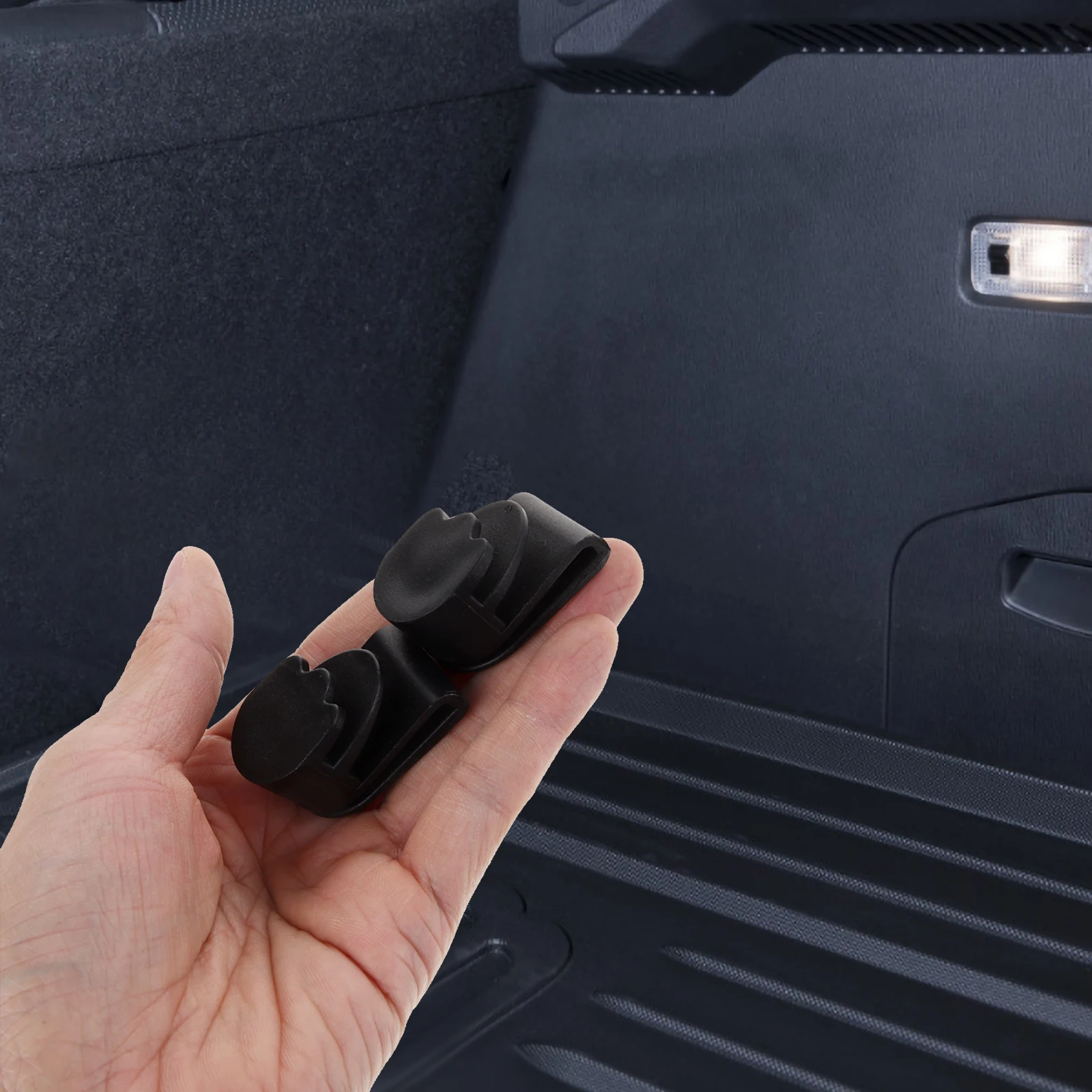

2pcs Front Trunk Hooks Storage Organizer Accessories for Model Y Black Car Bag Hooks Grocery Hanging Solution