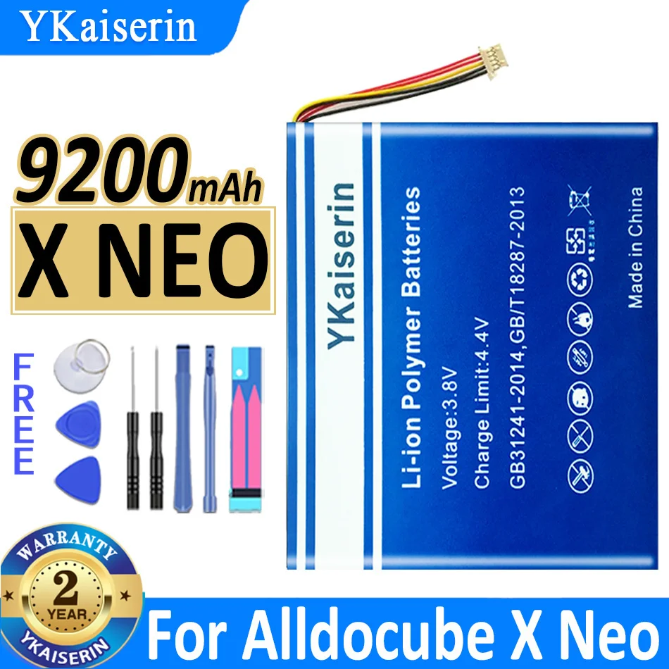 

9200mAh YKaiserin Battery For Alldocube Cube X Neo Tablet PC Replacement Accumulator 7-Wire Plug Bateria