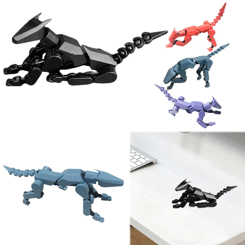 13 Robot Dog Action Figure 3D Printed Robo Dog Multi-Joint Movable Robot Dog Gift for Collectors