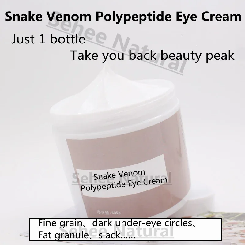 

Desalinates Dark Circles Snake Venom Polypeptide Brightening Essence Eye Cream Removes Eye Bags Improves Fine Lines 500g