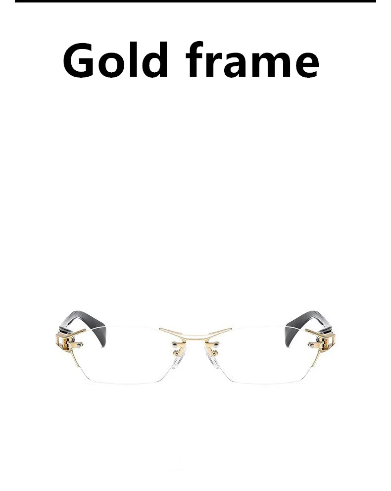 2025Neue Lesebrille für Männer und Frauen, randlos, Antiblulett, Brille, Unisex, photochrome Leser, modisch, Retro, vielseitig, Trendbrille – Detail 9