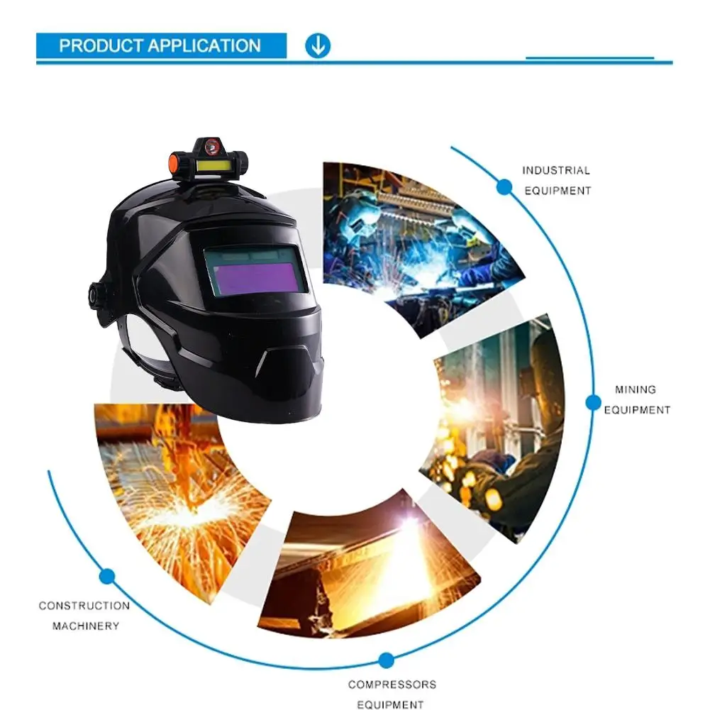 Casco de soldadura con energía Solar, Máscara de Soldadura con oscurecimiento automático para corte de molienda de arco, camaleón, vista grande,