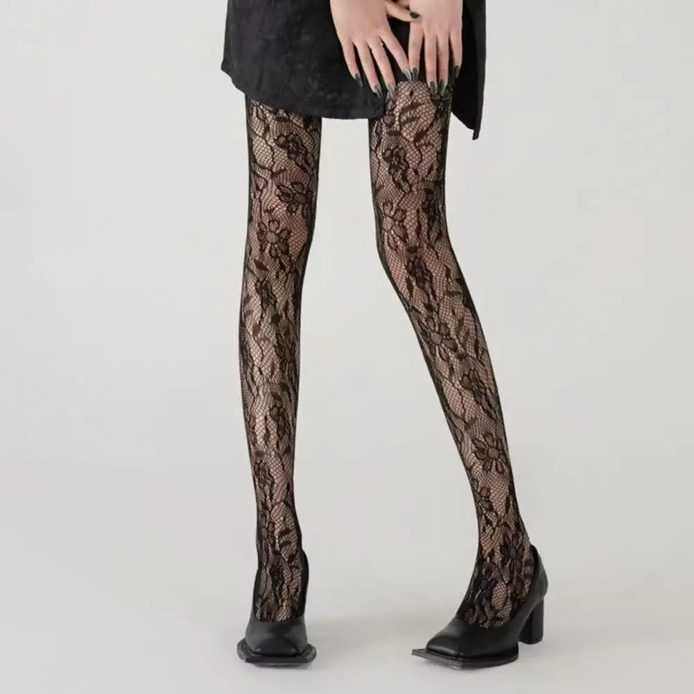 

Женские колготки с вырезами и цветком лозы, ультратонкие прозрачные высокоэластичные противоскользящие сексуальные мини-юбки для свиданий и вечеринок, чулки