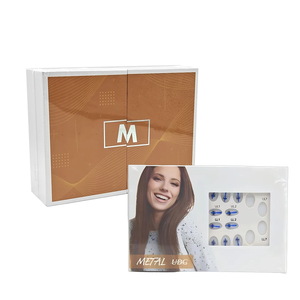 

Dental Orthodontic Kit Self Ligating Metal Brackets MBT 7-7 Full Arch Set 3 Hooks with Archwire Buccal Tubes Orthodontic System