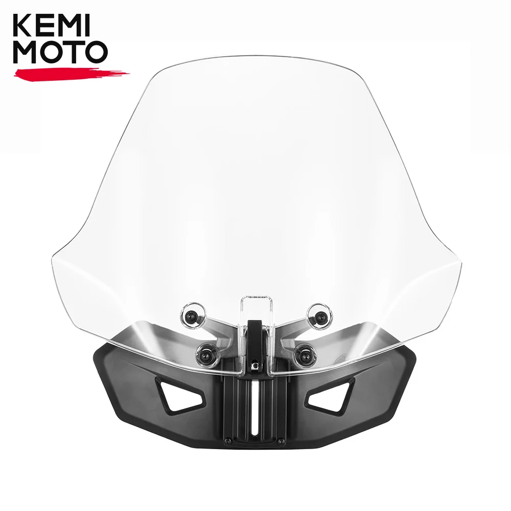 

for Can-Am Ryker 600 900 Sport Rally Edition 2019-2023 219401032 KEMIMOTO On-road 150% Larger PC Clear Adjustable Windshield