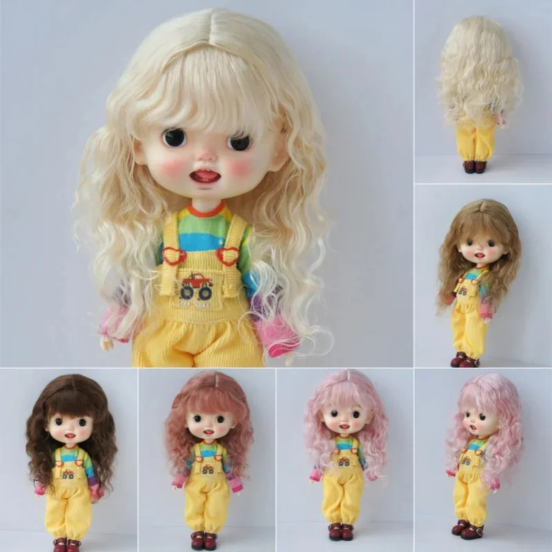 

Full Sizes Mohair Doll wigs JD842 Long Princess Sof Baby Yaki Wave BJD Hair 1/12 1/8 1/6 1/4 1/3 DOD Blythes Accessories