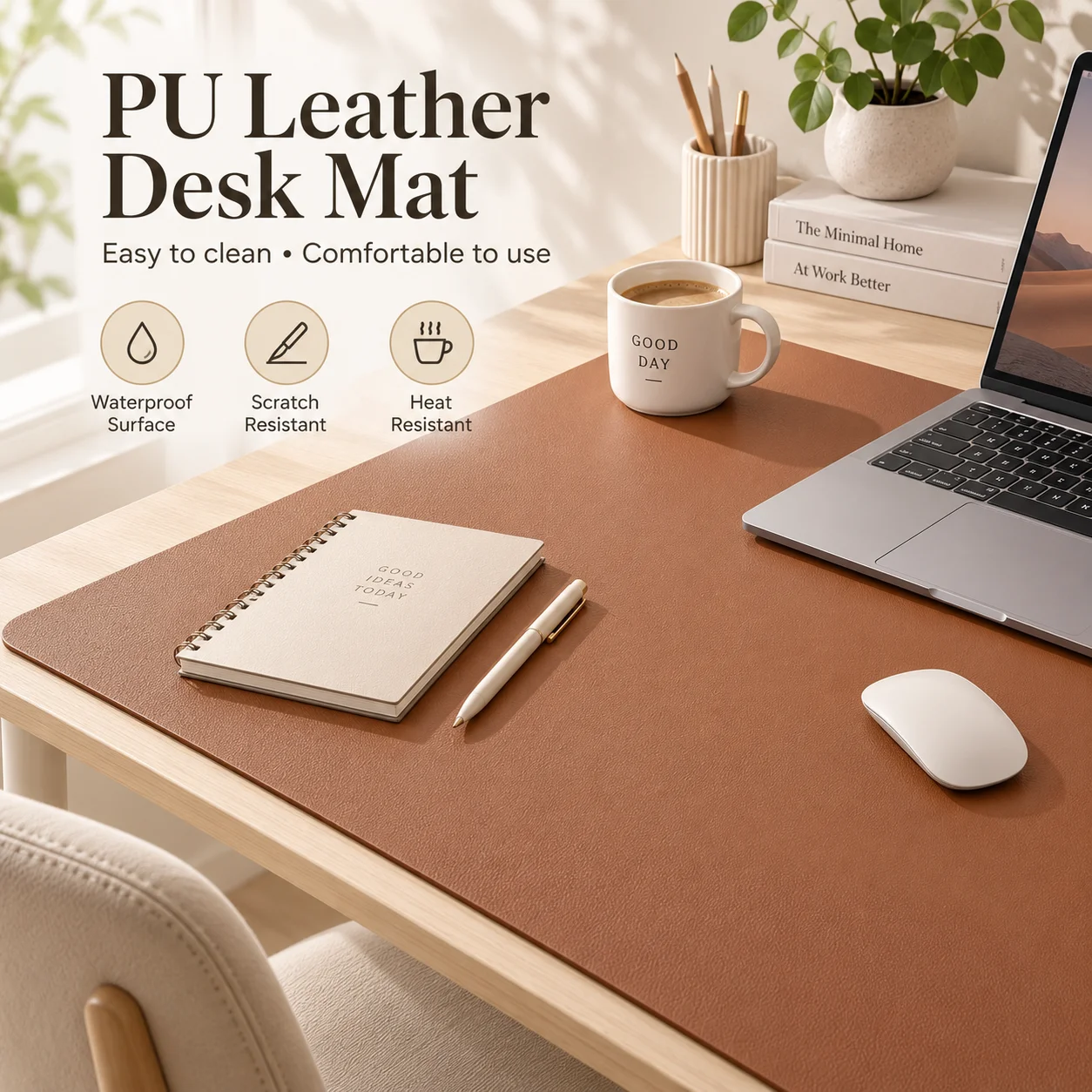 Leather Table cloth for Home Easy Clean Table Protector Waterproof Tea Coaster Large Desk Mat Anti-Slip Gamer Keyboard Mouse Mat