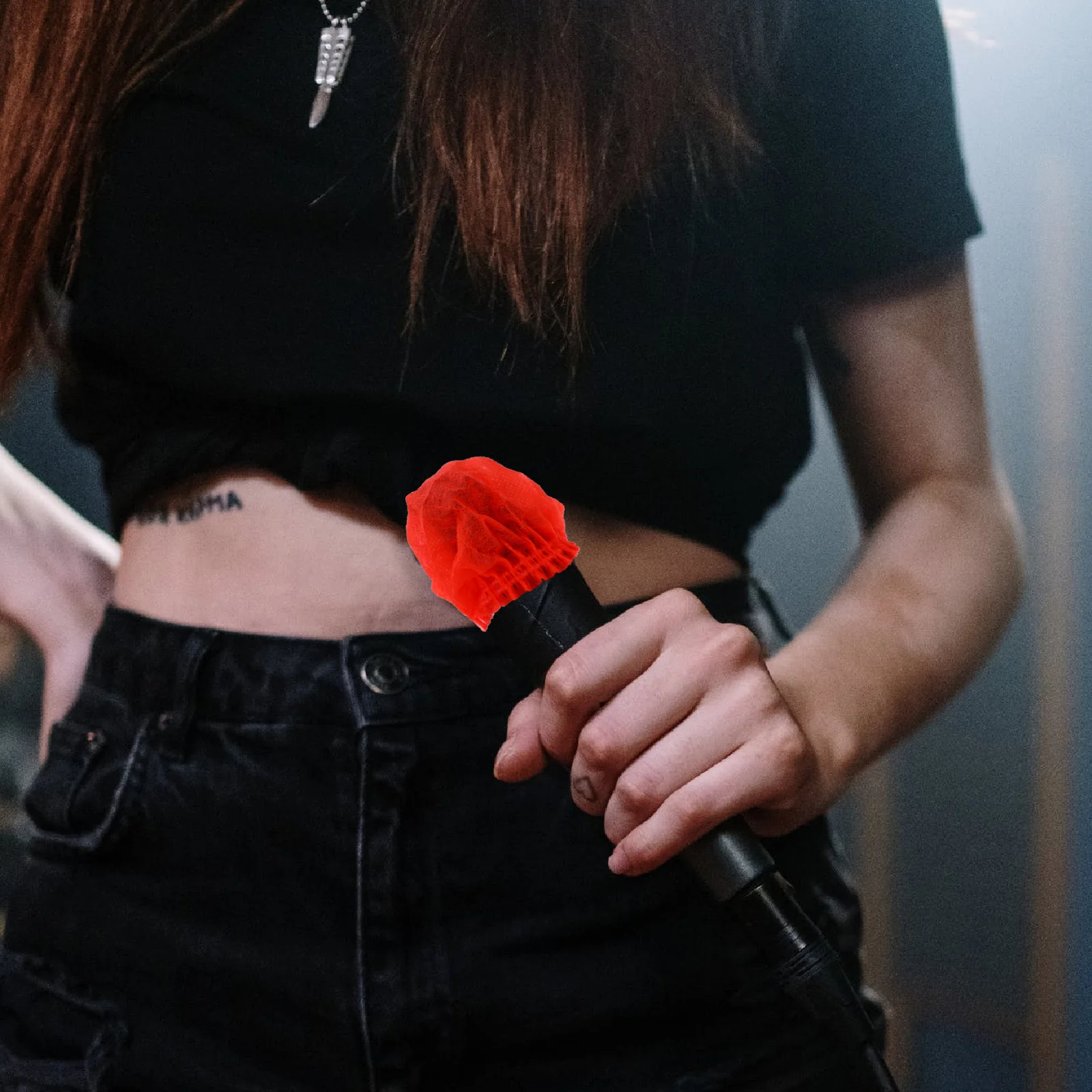 

100Pairs Microphone Cover Disposable Nonwoven Mic Protector for Karaoke Performance Conference Stage Microphone Accessory