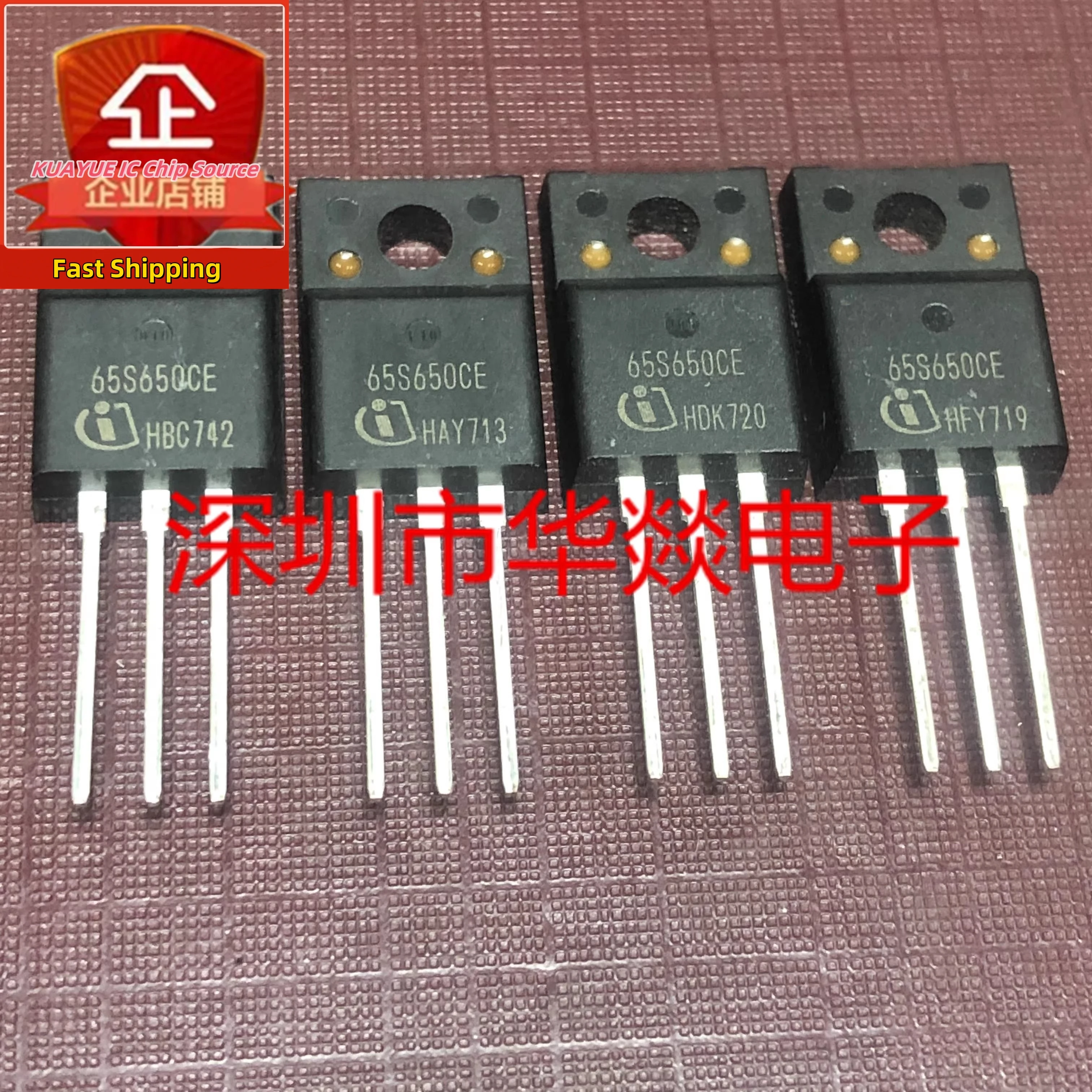 10PCS-30PCS/ IPA65R650CE 65S650CE TO-220F N 10A  650V  Fast Shipping Quality Guarantee