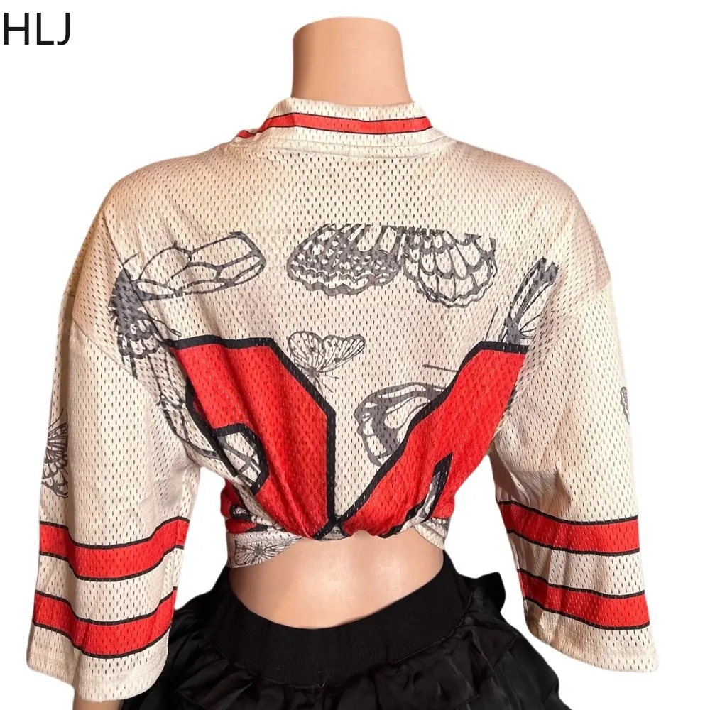 HLJ Sweet Bow Ruched Mini Skirts Two Piece Sets Women Letter Print Basketaball Tshirt And Skirts Outfits Fashion Y2K Streetwear