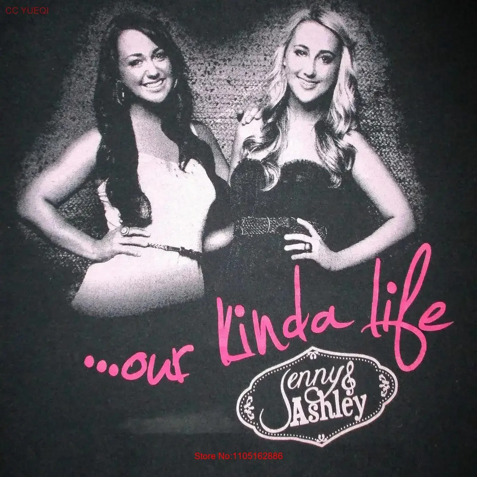 CAMISETA JENNY ASHLEY CONCERT Sister Country Duo Cooke Our Kinda Life Tour SM vintage Lavado homme moda streetwear Versátil