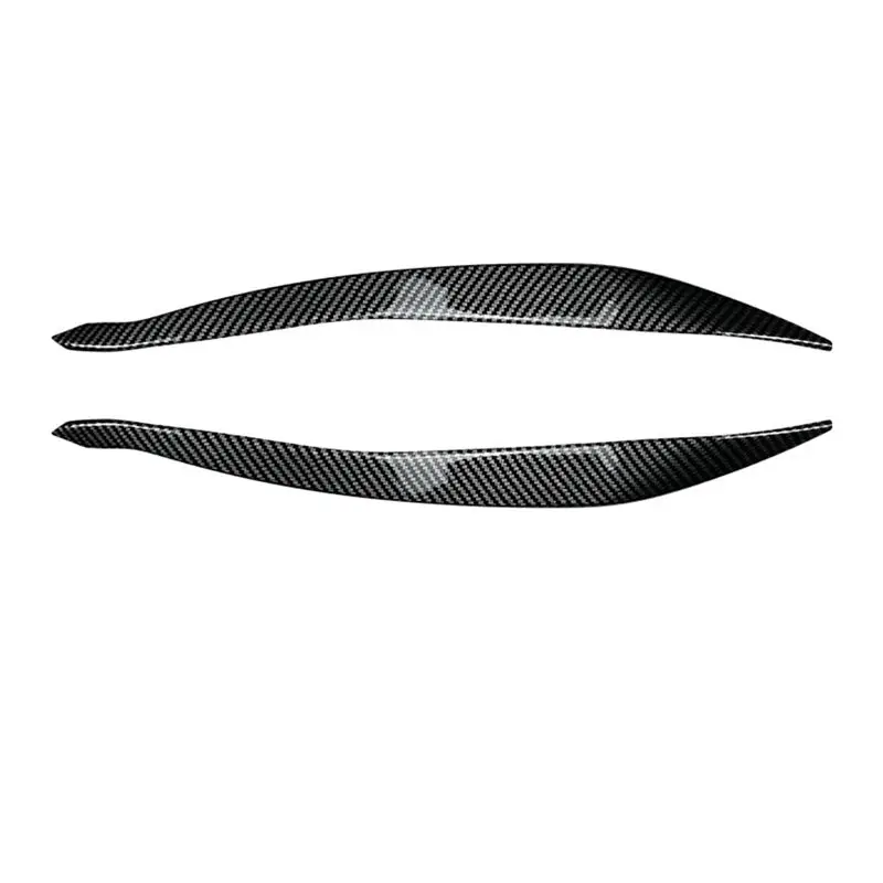 For BMW 5Series F10 F11 Later Stage 15-17 Front Headlight Cover Garnish Strip Eyebrow Cover Trim Sticker-A28K