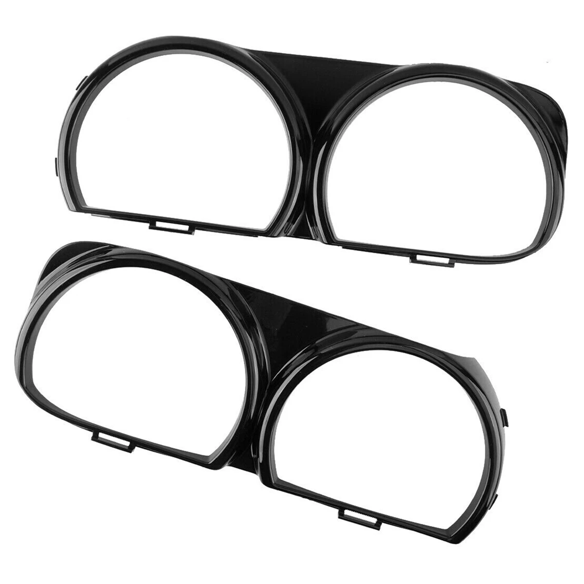 1 Pair Front Headlight Lamp Bezel Grille Frame Trim for Dodge Challenger 2015-2021 68259053AB 68259052AB