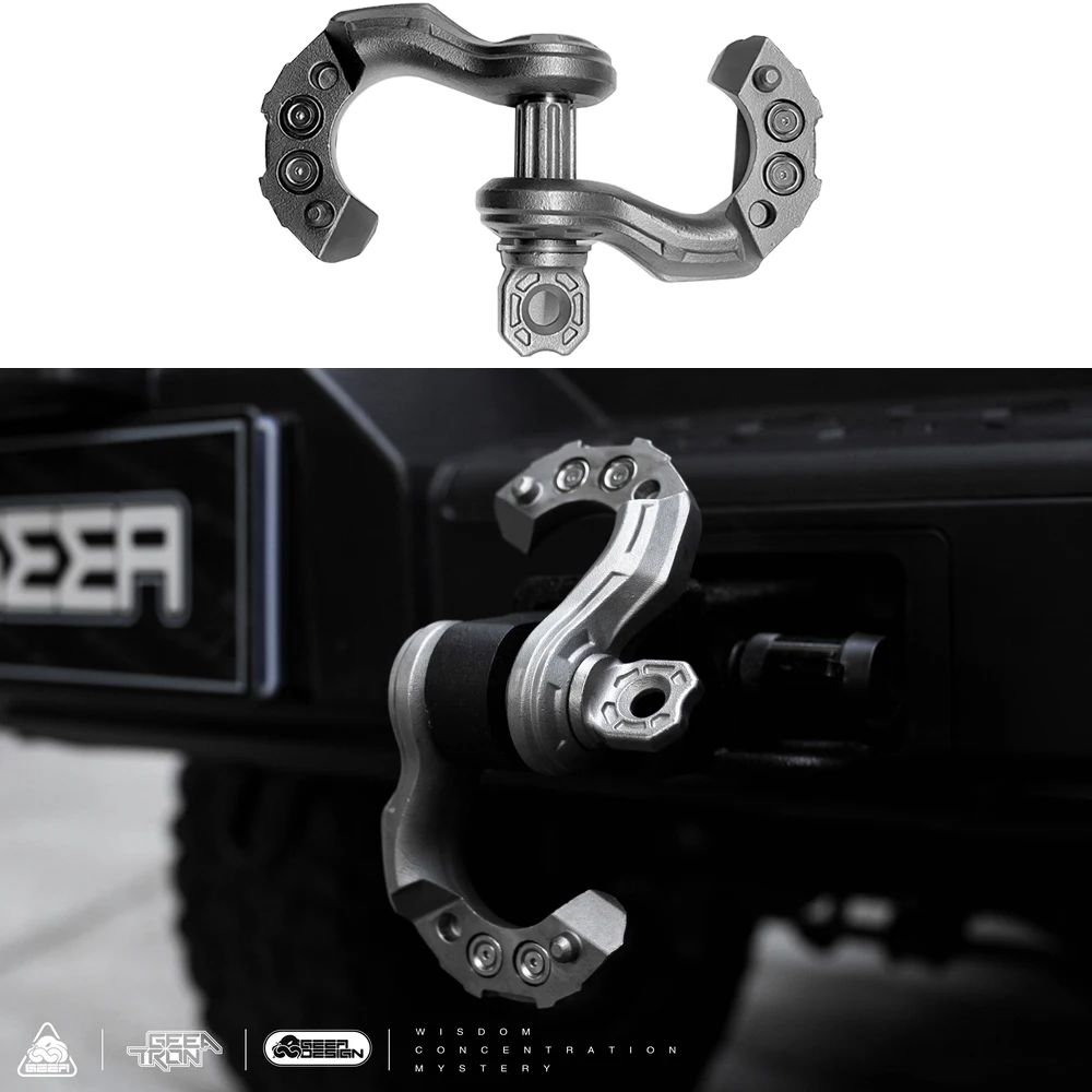 Lantsun J9066 Aluminum Alloy U-hook Trailer Hitch Shackle For Jeep For Wrangler JK/JL SUV, Can be Open view 3
