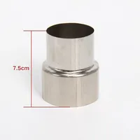 1pc Stove Pipe Extension Reduction Stainless Steel Flue Pipe Reducer Tubing Connector Chimney Adaptor 60/70/80/90/100/110/120mm