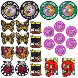 10 pcs/lot Wholesale Cartoon Mole Patch Iron On Patches For Clothing Thermoadhesive Patches On Clothes Animal Embroidery Patch