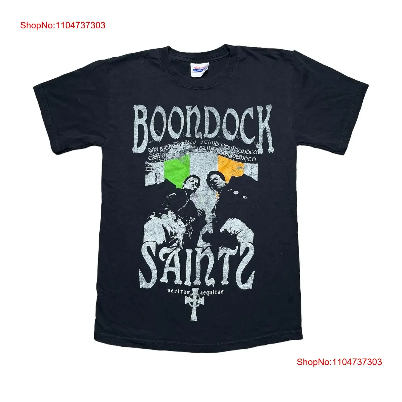 تي شيرت كلاسيكي 00s Boondock Saints Willem Dafoe Norman Reedus أسود للفيلم تي شيرت صغير عتيق مغسول ملابس الشارع للجنسين قابل للتنفس