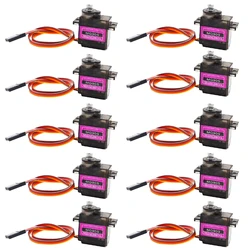 5/10/ PCS MG90S All metal gear  9g Servo SG90 Upgraded version For Rc Helicopter Plane Boat Car MG90 9G Trex 450 RC Robot