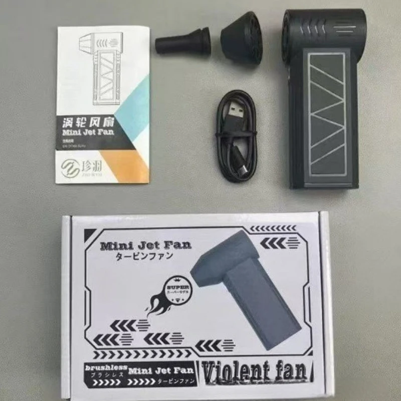 130000 دورة في الدقيقة مروحة توربو صغيرة منفضة هواء كهربائية قابل للتعديل سرعة الرياح توربو منفاخ عنيف قابلة للشحن مع ضوء تنظيف السيارة
