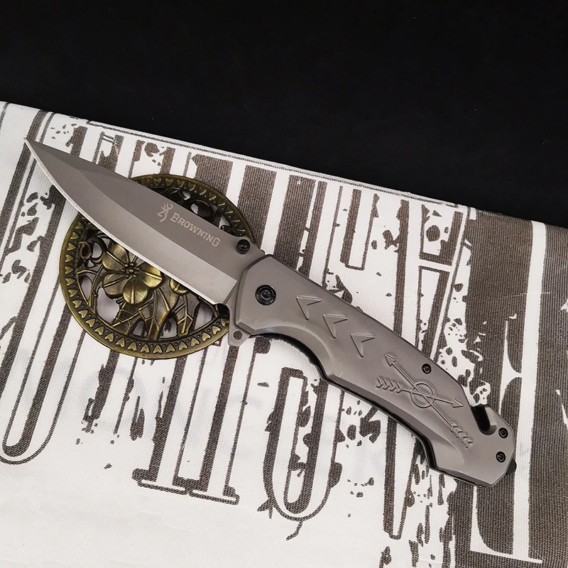 

5Cr13Mov лезвие 420, стальная ручка, складной нож для самообороны на открытом воздухе, высокая твердость, походный охотничий нож, острый фруктовый нож