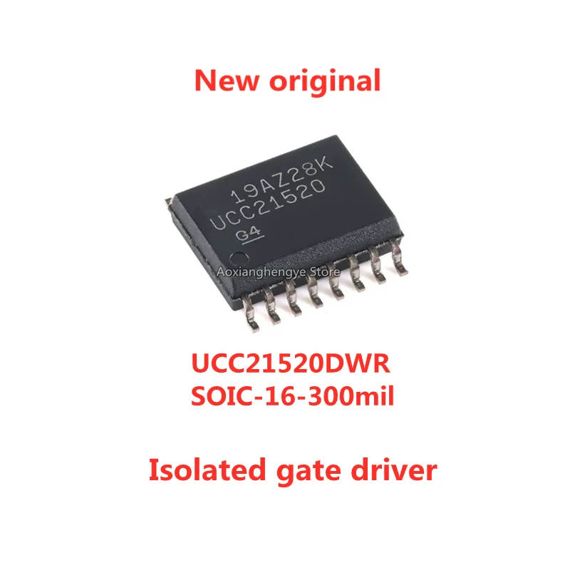5PCS UCC21520DWR SOIC-16-300mil Dual-channel isolated gate driver chip New original