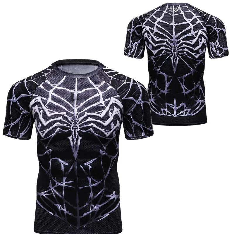 

2026 New Summer Men's Spider Man Star Wars peripheral Star Wars round neck short sleeved fashionable quick drying T-shirt