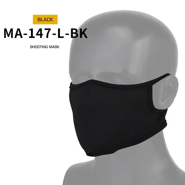 Wosport masker menembak taktis luar ruangan Airsoftsport pelindung wajah Cs permainan masker tempur bernapas lembut untuk berburu