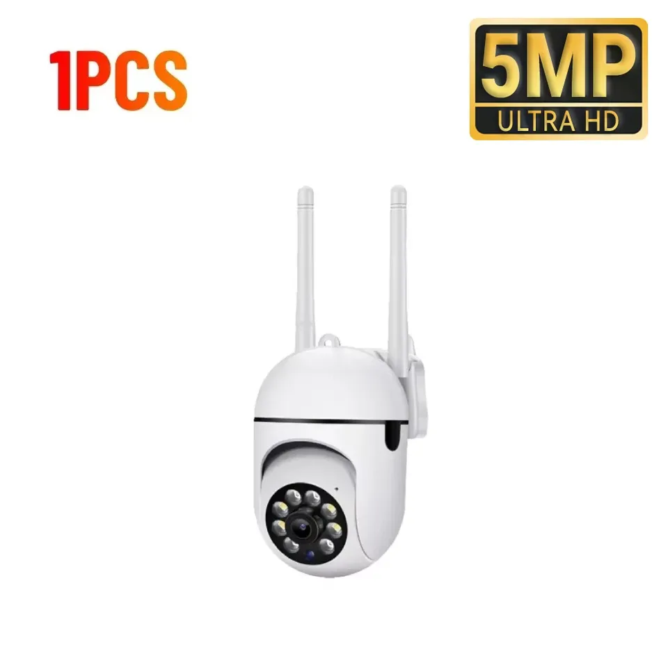  8MP HD Indoor Security Camera, 2.4G WiFi Wireless, 5X Zoom, Auto Tracking, Waterproof, Color Night Vision For Home Surveillance 