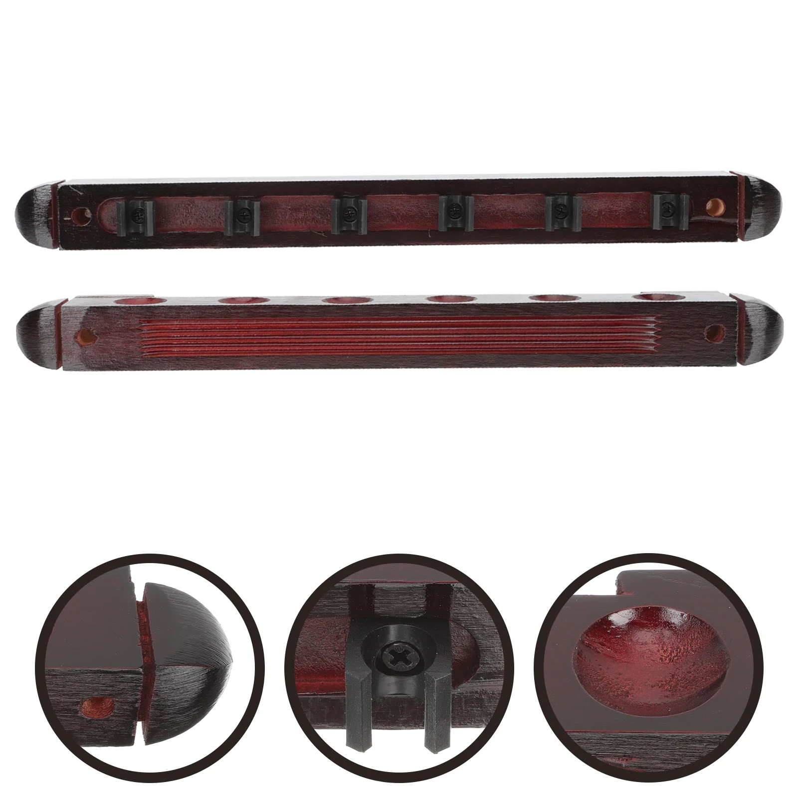 

1 Set Wall Mount Billiard Cue Rack Wooden Multi-Hole Pool Stick Holder For Billiard Accessories Display Cue Organizer Wall Pole