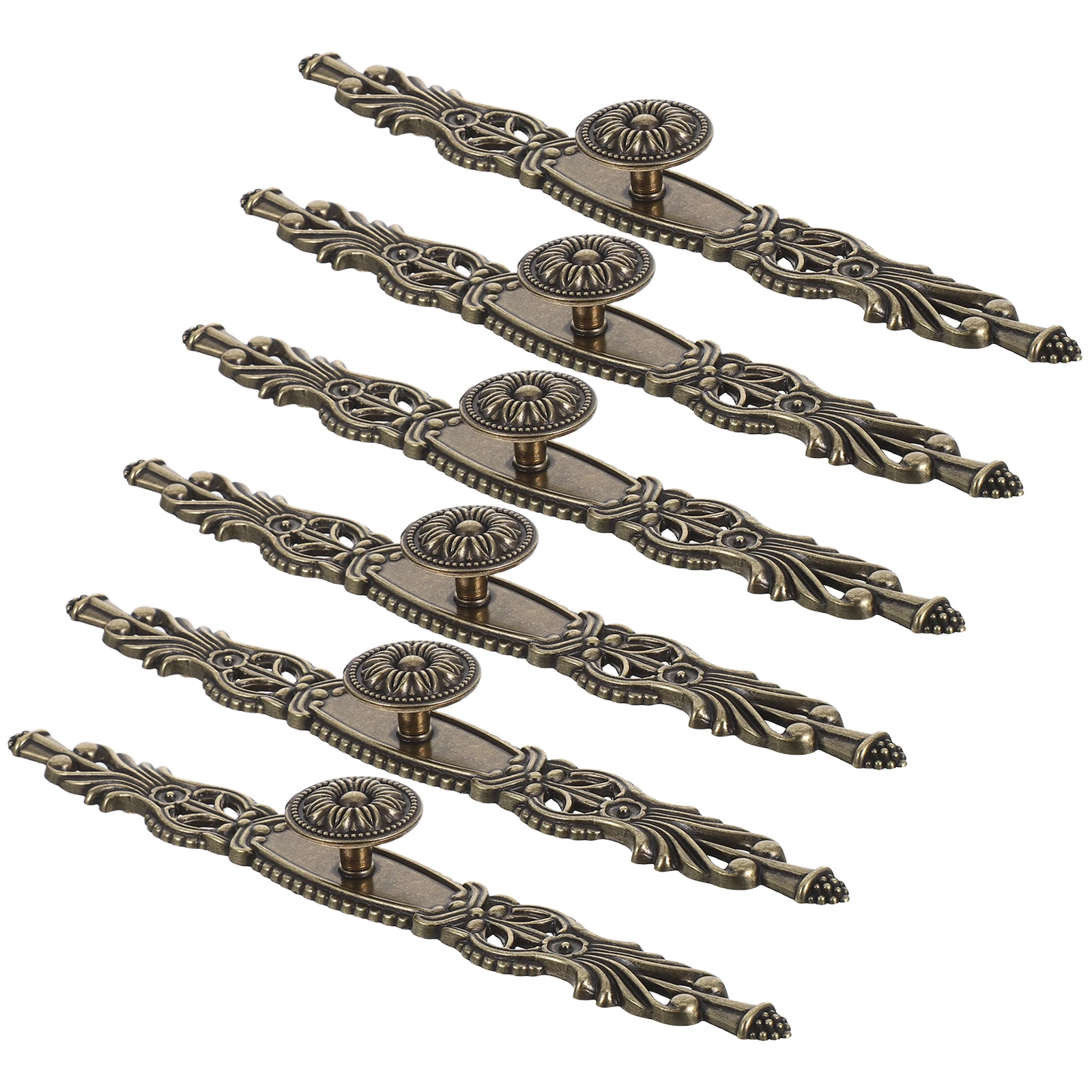 

6 Pcs Cabinet Handle Cupboard niture Hardware Drawer Pull Handles Knobs Zinc Alloy Door