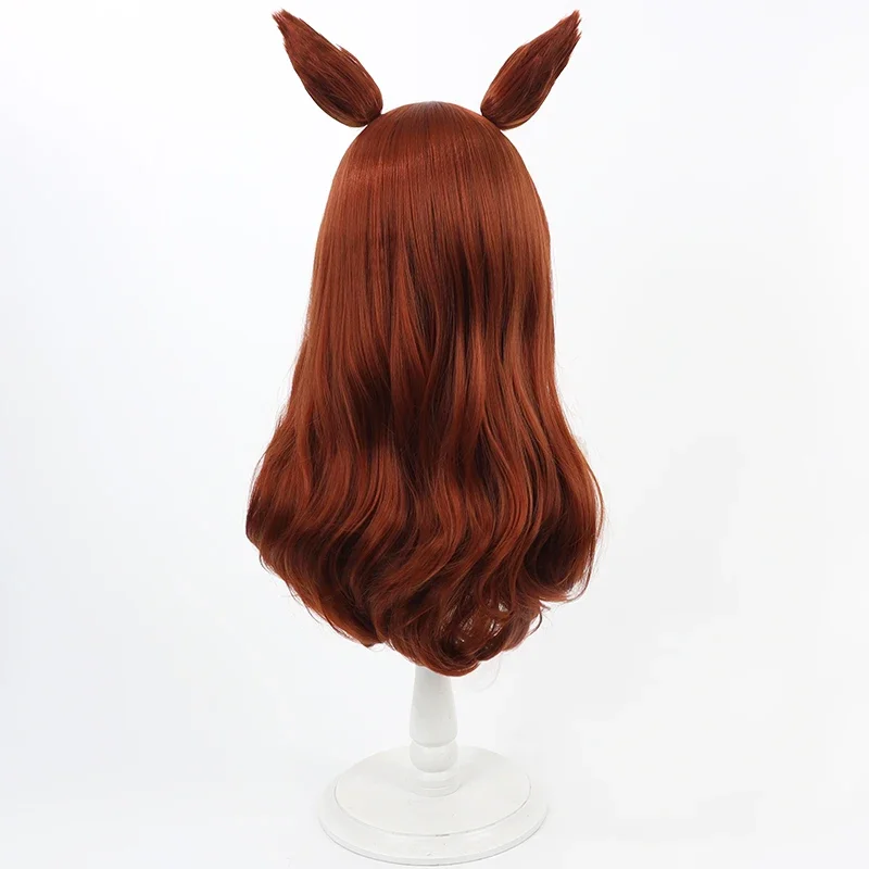 Gioco Uma Musume Pretty Derby Twin Turbo Parrucca Cosplay Orecchie Coda Costume da festa di Halloween Prop Capelli sintetici Fibra resistente al calore